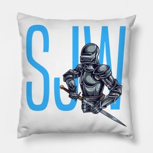 SJW Social Justice Warrior Badass Feminist Design Pillow