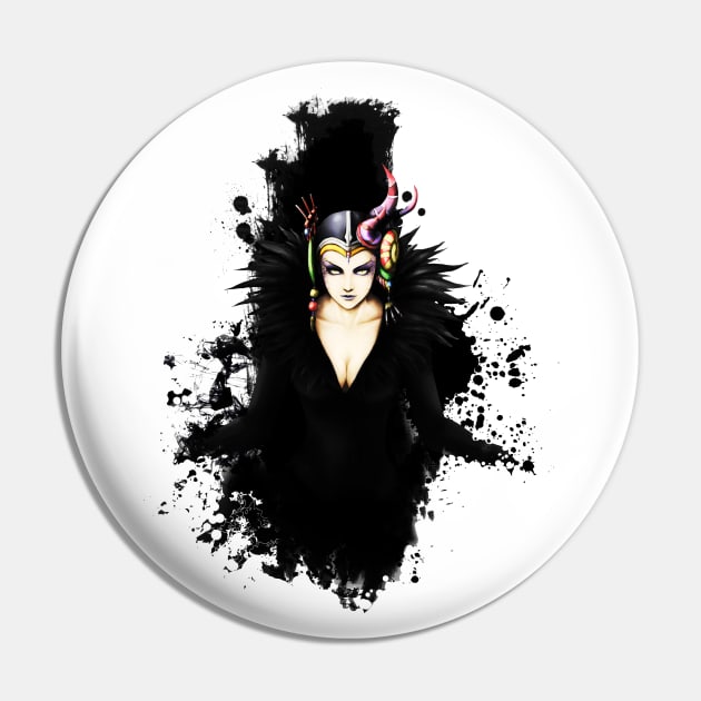 Evil witch Pin by mcashe_art