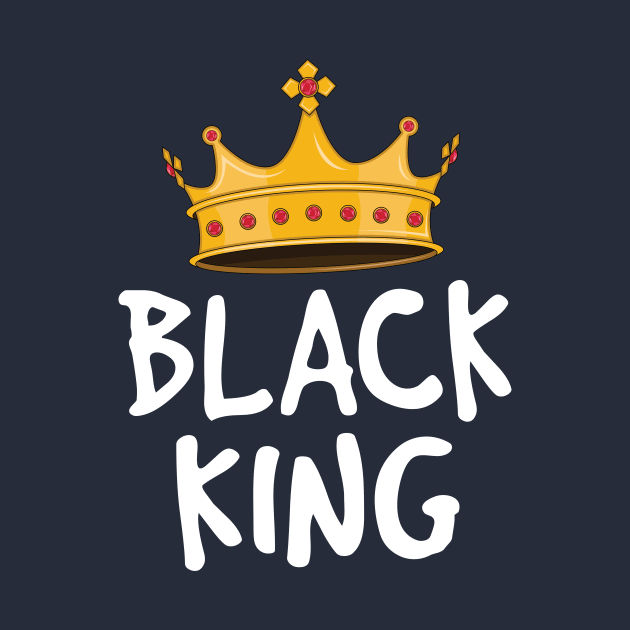 Black King Shirts for Men Kids Boys African Melanin Crown by 14thFloorApparel