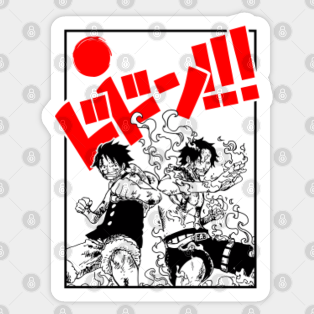 Lufft and Ace one piece - One Piece - Sticker