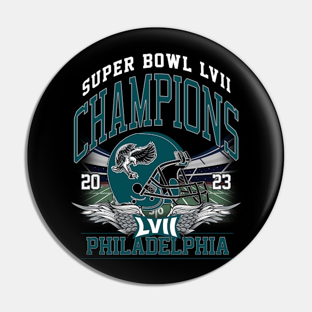 Philadelphia Super Bowl Champions 2023 Pin