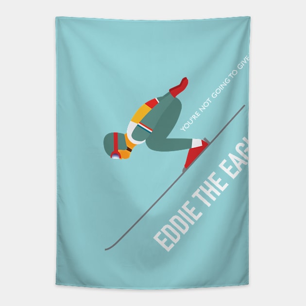 Eddie The Eagle - Alternative Movie Poster Tapestry by MoviePosterBoy