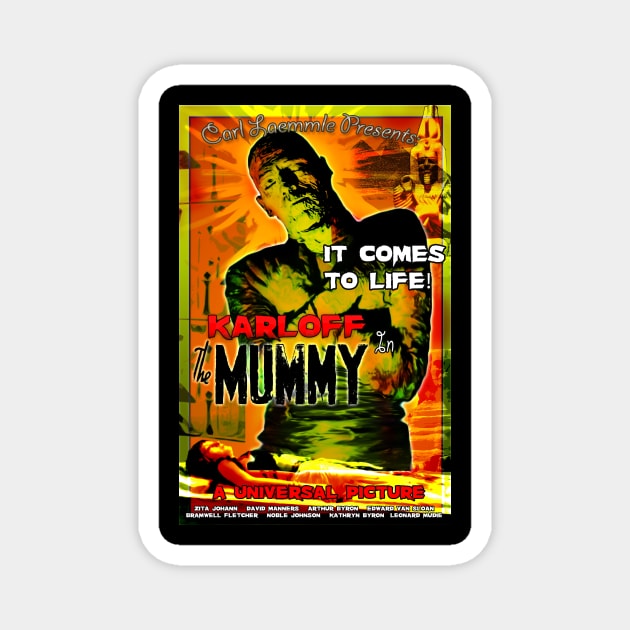 Boris Karloff The Mummy Magnet by xenomorphicpress