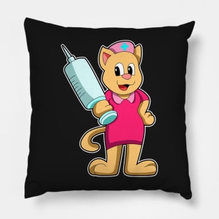 Cat as Nurse with Syringe Pillow