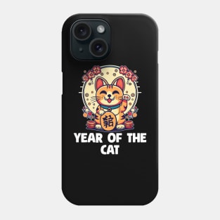 Zulrax Year of the Cat Chinese New Year Dragon Lunar Bunny | Lucky cat | New year gift | Chinese new year gift Phone Case