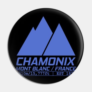 Chamonix Ski Resort France Mont Blanc Pin