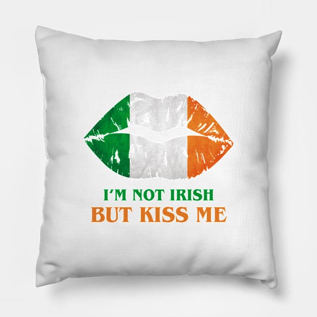 I'm Not Irish, But Kiss Me Pillow by Ferrazi