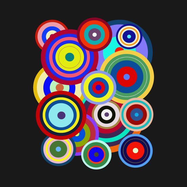 Op Art No. 203 Kandinsky by RockettGraph1cs