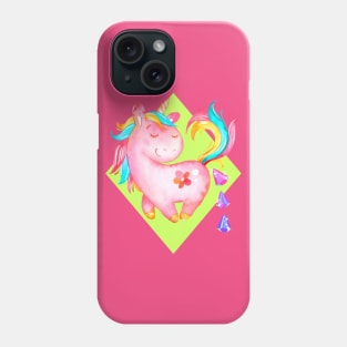 Unicorn pooping crystals super cute tee shirt Phone Case