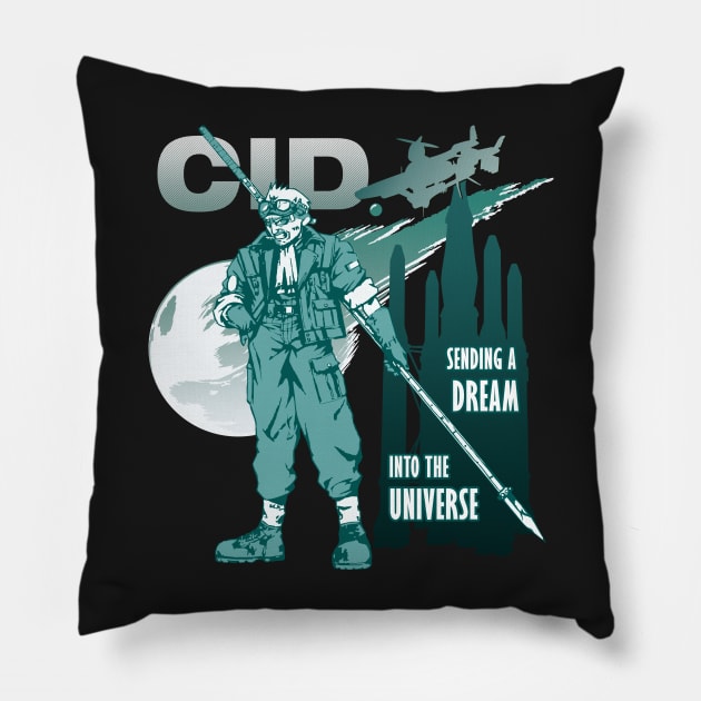 Cid FFVII Pillow by gamergeek