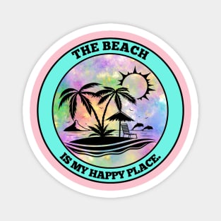 The Beach Is My Happy Place Magnet