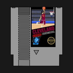 Cleveland Basketball 8 bit pixel art cartridge design T-Shirt