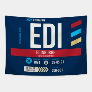 Edinburgh (EDI) Airport Code Baggage Tag C Tapestry