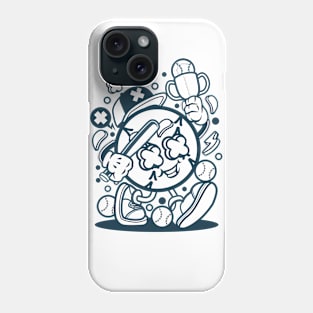 Baseball Cartoon T-shirt Original Design Phone Case