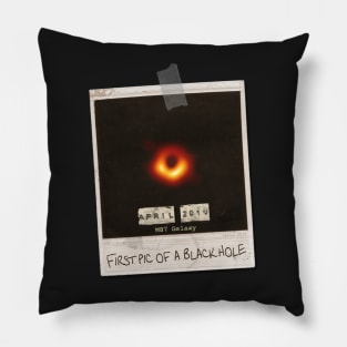 First Picture of Black Hole - Original Vintage Design Pillow