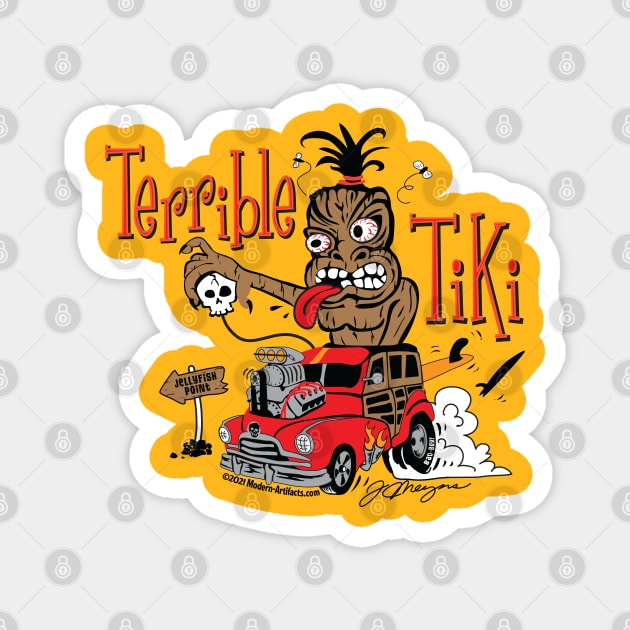 TERRIBLE TIKI Magnet by Modern-ArtifactsLLC