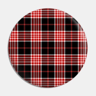 Red Black White Buffalo Tartan Plaid Pattern  Zip Code - Gift Pin