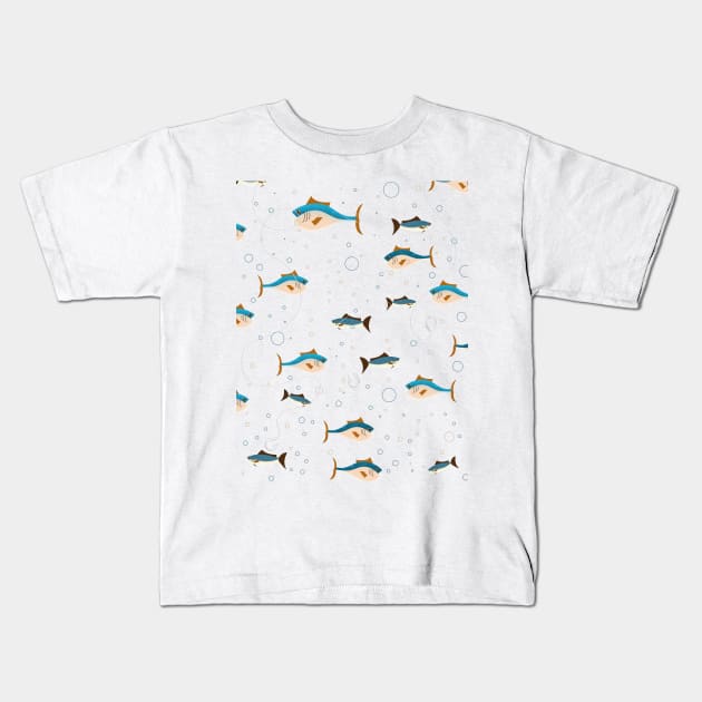 Kids Fishing Shirts,Toddler Fishing Shirts,Fish Lovers Shirt, Baby Jersey Short Sleeve Tee