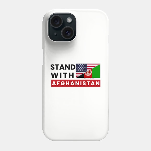 Stand with Afghanistan (small design, light background) Phone Case by Pro Exodus Relief 