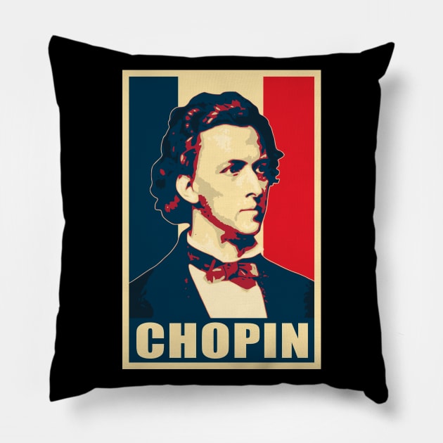 Frederic Chopin French Pillow by Nerd_art