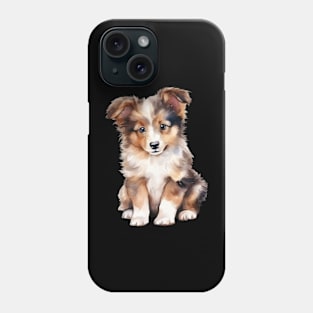 Puppy  Shetland Sheperd Phone Case