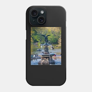 Central Park Water Fountain New York NY Phone Case