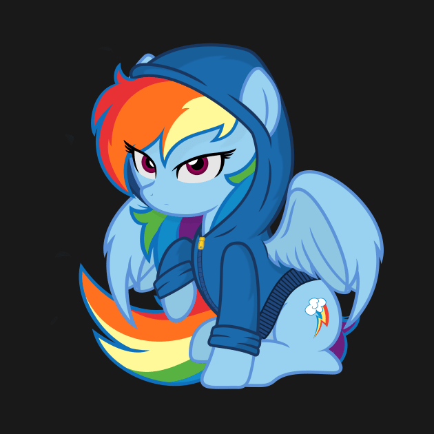 Rainbow Dash hoodie by Godoffury