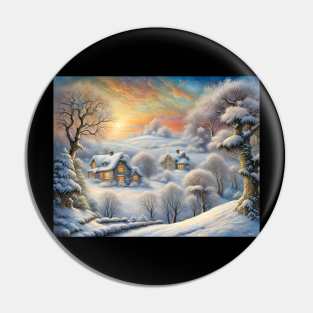 Winter Landscape Pin