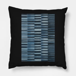 Blue Abstract Texture Pillow