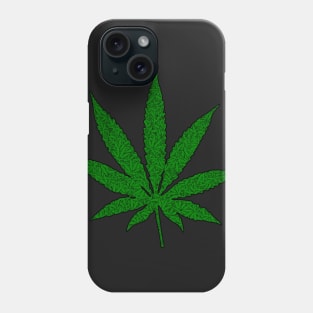 Weed Leaf with Weed Leaf Pattern Phone Case