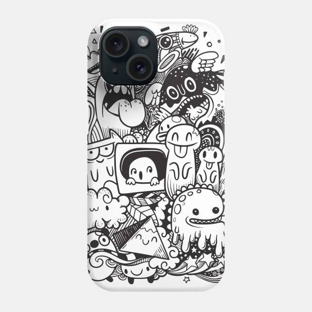 Monster Graffiti Phone Case by edwardechoblue