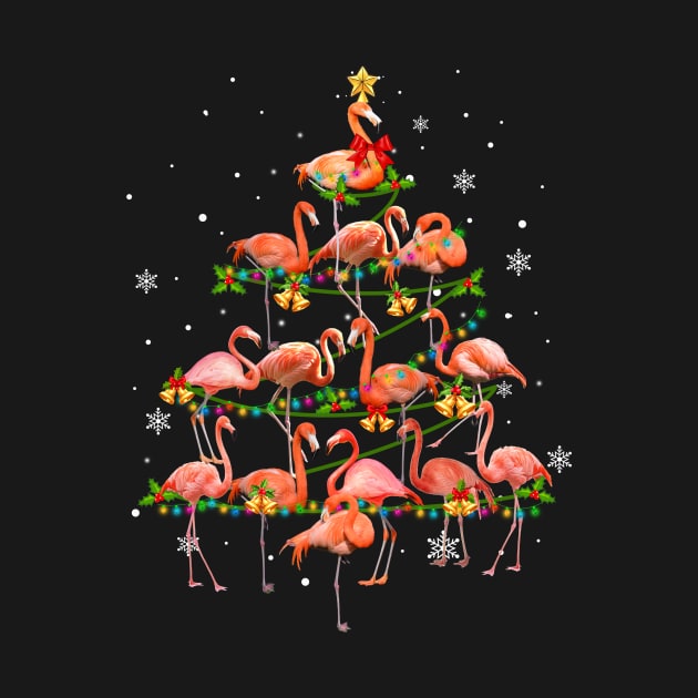 Cute Flamingo Christmas Tree Xmas Gift by Simpsonfft