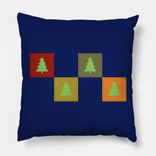 Warm Christmas Tree Pattern Pillow