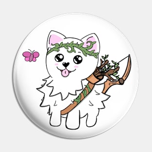 Pomeranian DND Ranger | or Druid | Fantasy Art | DND Dogs Pin