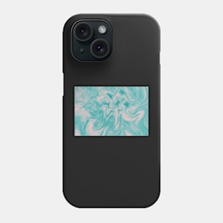 Teal marble Phone Case