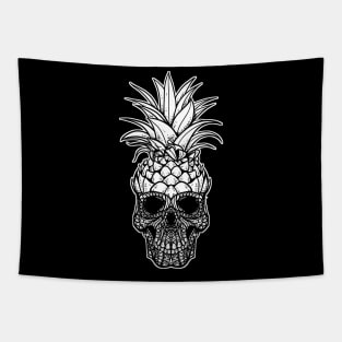 Pineapple Skull Tapestry