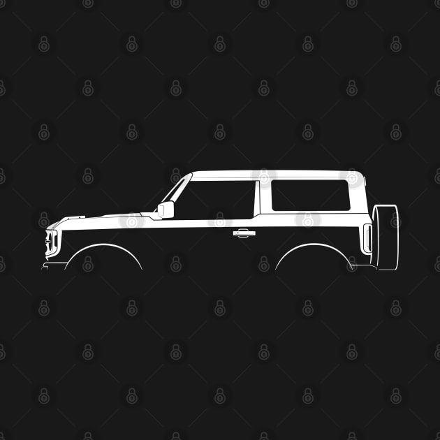 Ford Bronco 2-Door (2021) Silhouette by Car-Silhouettes