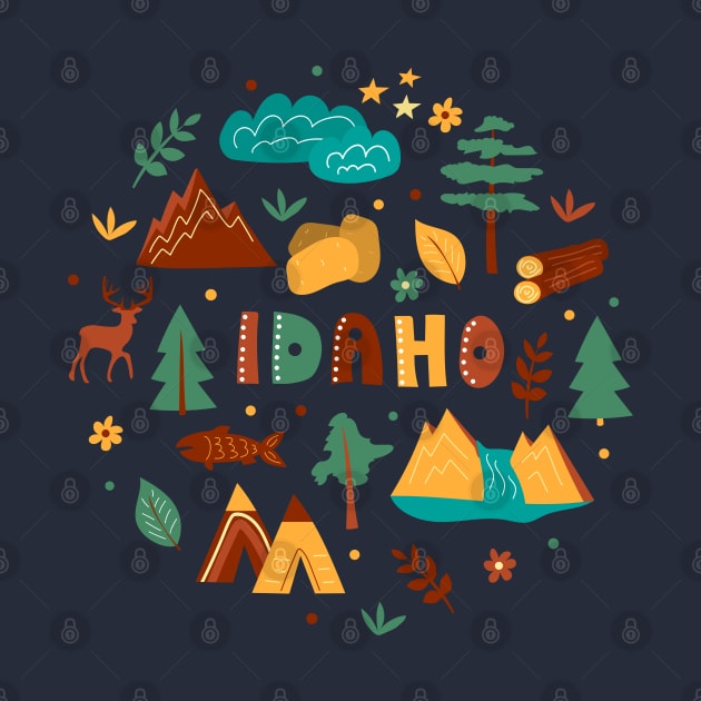 Idaho print by AzimoVs