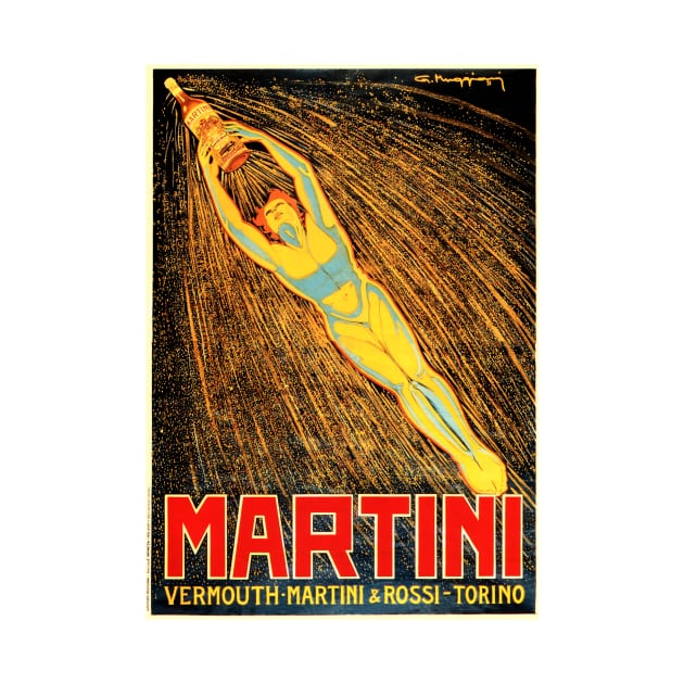 VERMOUTH MARTINI & ROSSI Traditional Italian Liqueur Wine Vintage Art Deco by vintageposters