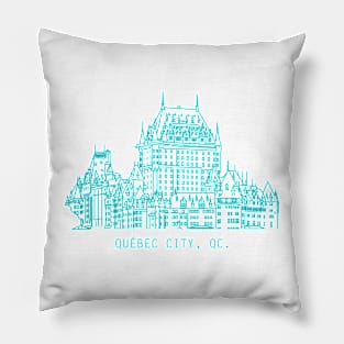 Québec City skyline v1 Pillow