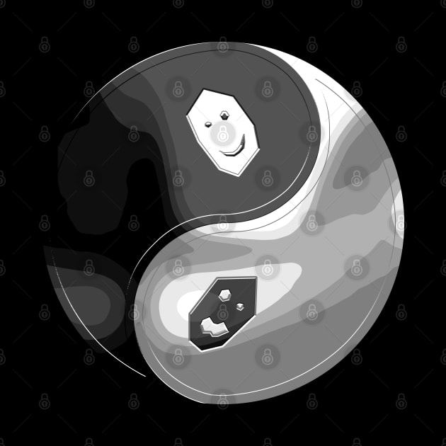 Neo Yin Yang - combined - grayscale by CCDesign