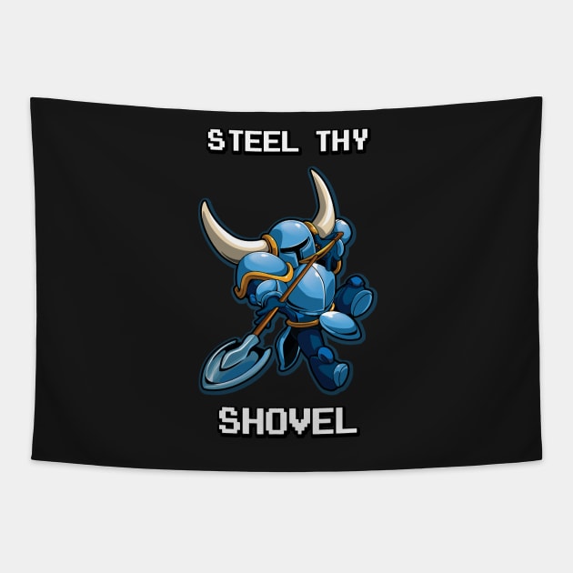 Steel Thy Shovel Tapestry by VibrantEchoes