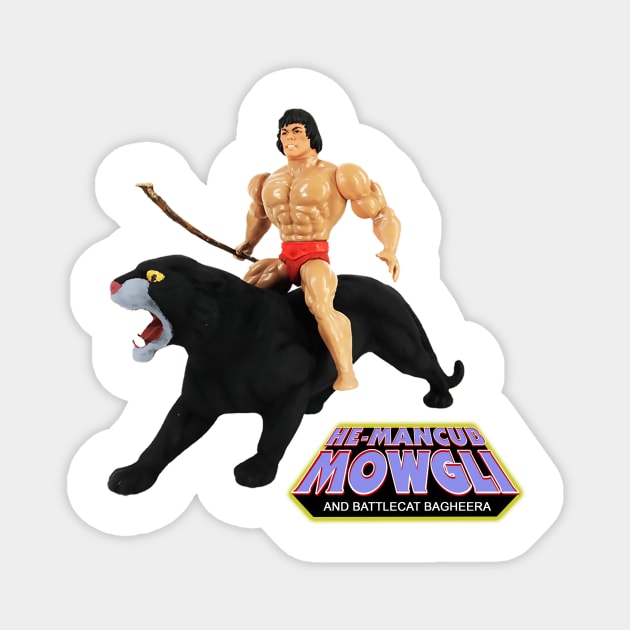 He-Mancub Mowgli and Battlecat Bagheera Magnet by Boone