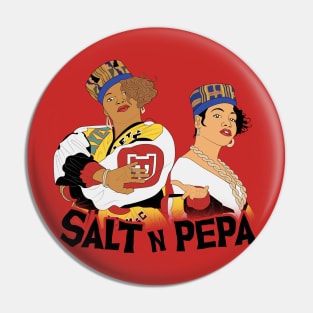 1985 Salt n Pepa simple art Pin