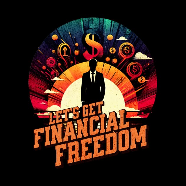 Lets get financial freedom Business Men Design by Miami Neon Designs