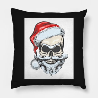 The skull of Santa Claus Pillow