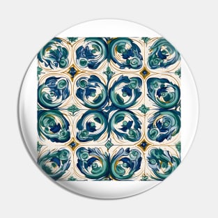 Italian Majolica Tile 17 Pin