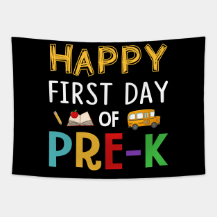 Happy First Day Of Pre-k Grade Tapestry