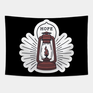 Lantern of Hope Artwork Tapestry