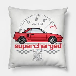 Supercharged-Red Pillow